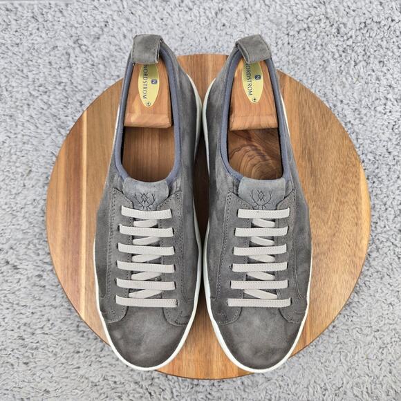 Martin Dingman Mens 9M Cameron Gray Suede Casual Lifestyle Slip On Sneaker - Picture 5 of 12